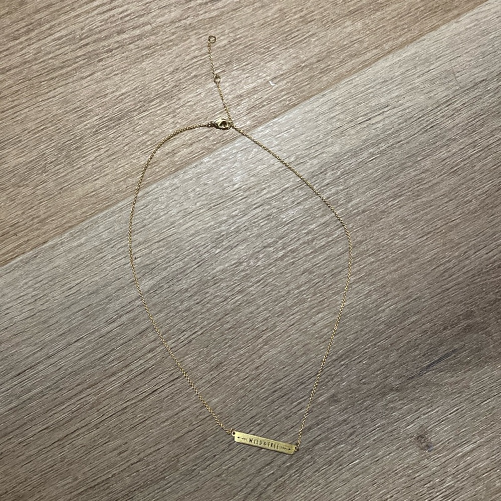“Wild and free” gold necklace